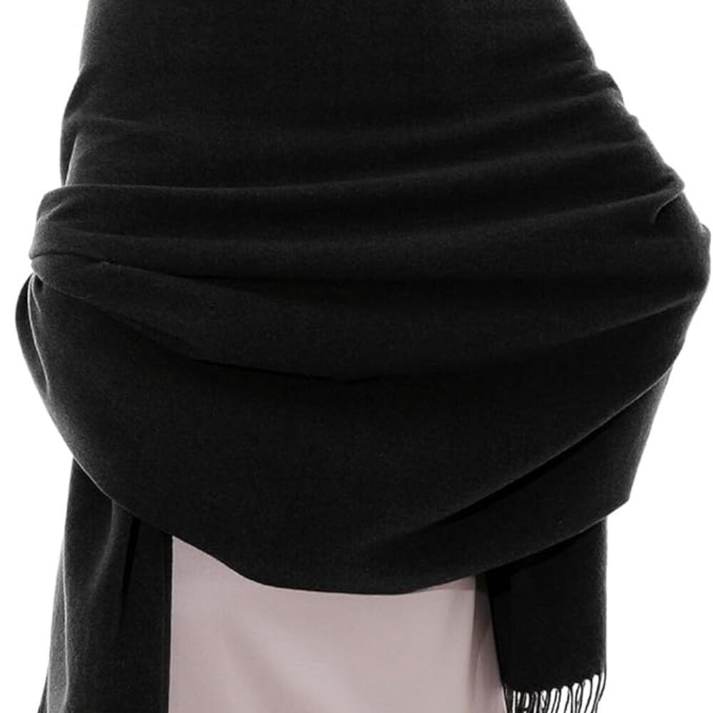 Womens Pashmina Scarf Shawl Wrap Long Warm Winter Bridal Evening Dress Gift